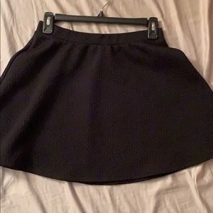 black skirt
